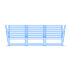Furniture Outdoor Lounge Ikea Nammaro Modular Sofa 3 Seat Sides Digital Sketch Svg Design, Free Vectors File